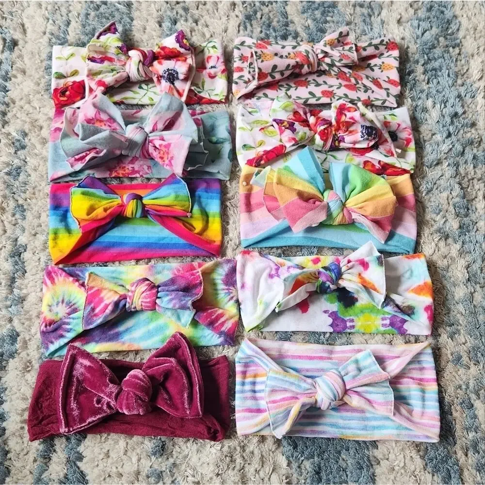 Baby Bling Headbands Colorful Colors || Set of 10 EUC